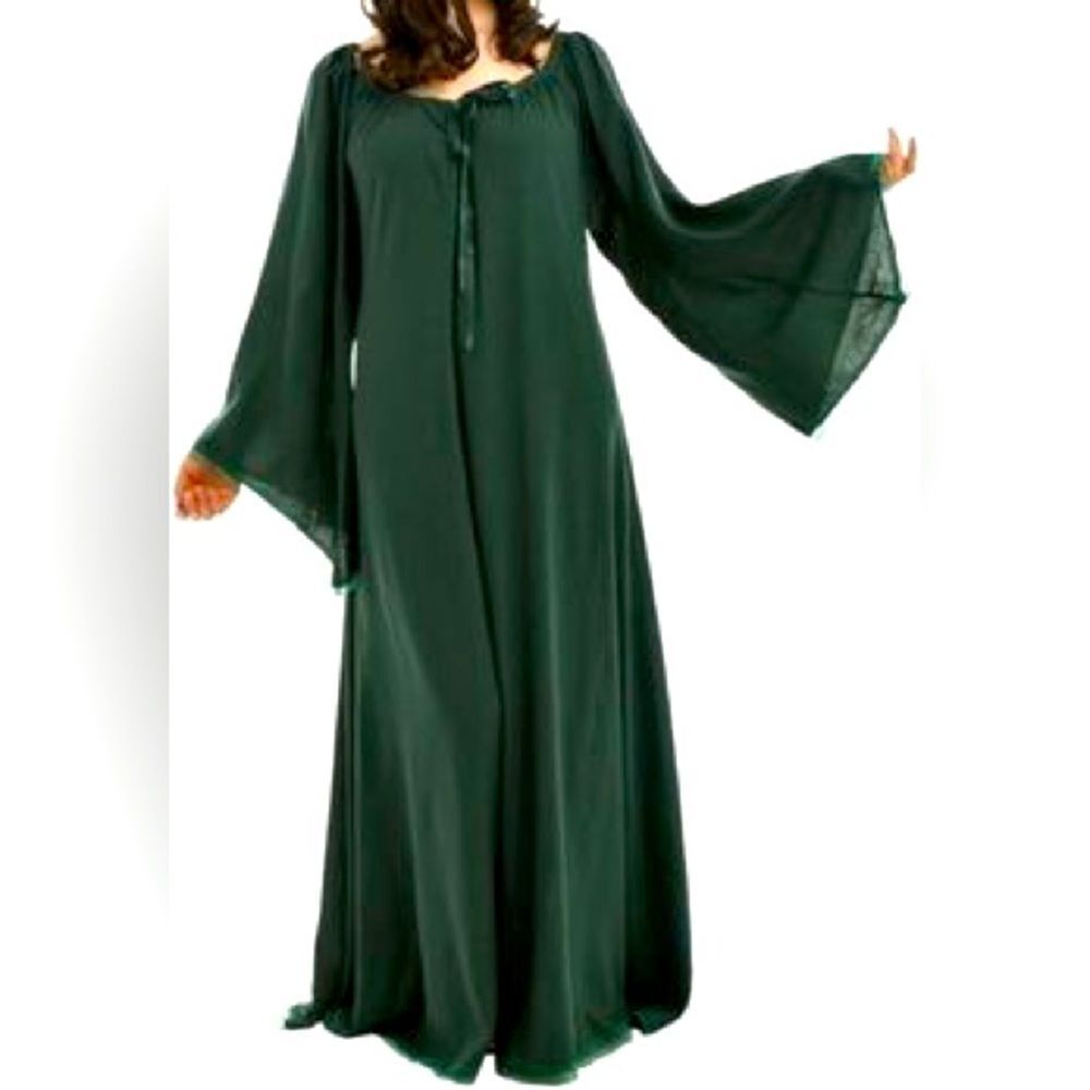 Hunter Green Medieval Renaissance Costume Dress